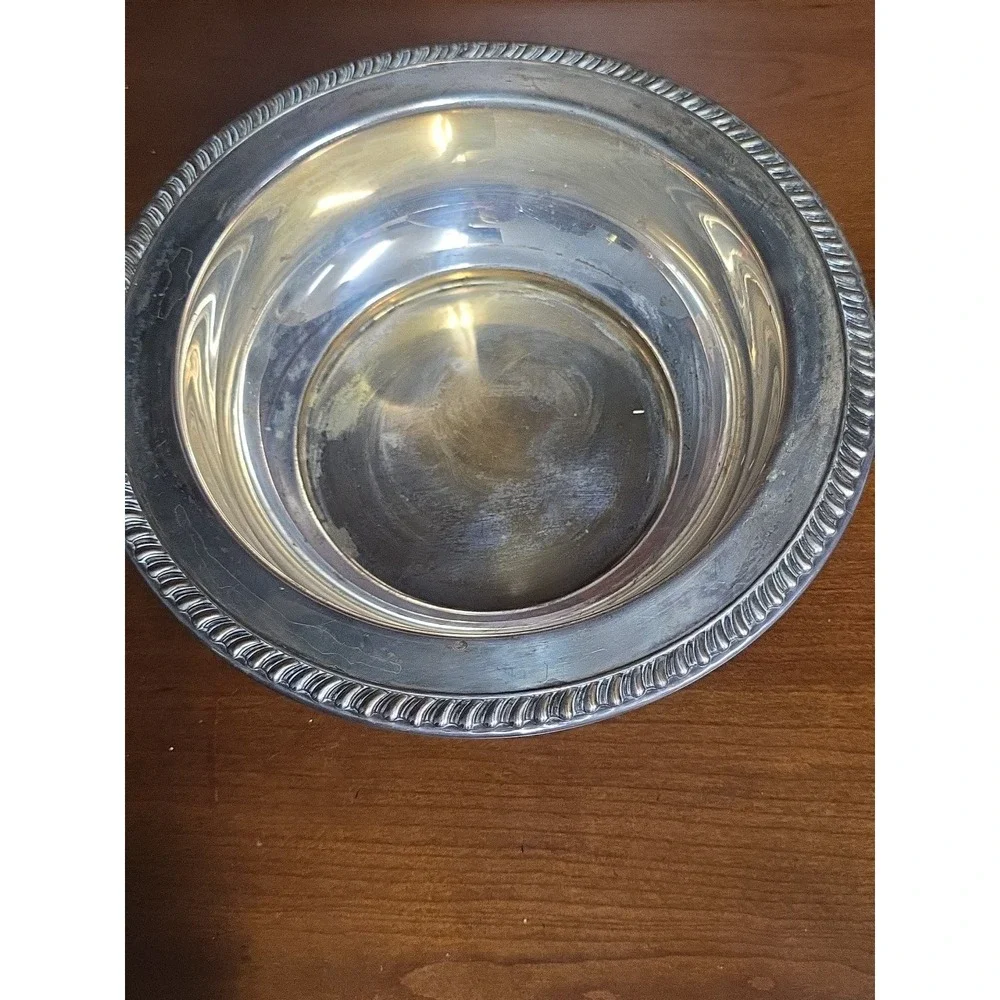 Silver‎ Plate Wood Handle Chafing Pan Dish Set With Lid